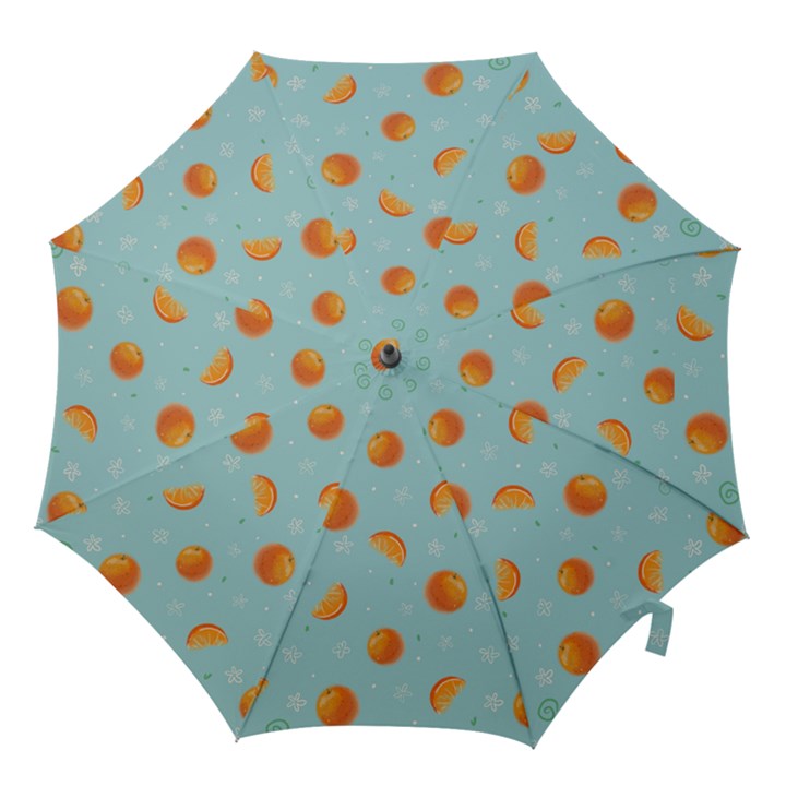 Oranges Pattern Hook Handle Umbrellas (Medium)