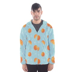 Oranges Pattern Men s Hooded Windbreaker by SychEva