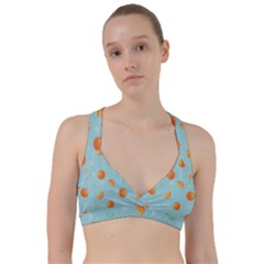 Oranges Pattern Sweetheart Sports Bra by SychEva