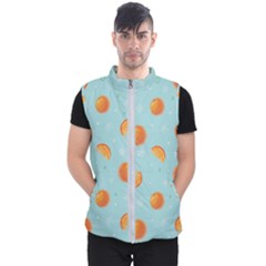 Oranges Pattern Men s Puffer Vest by SychEva