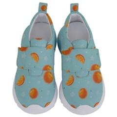 Oranges Pattern Kids  Velcro No Lace Shoes by SychEva