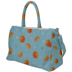 Oranges Pattern Duffel Travel Bag by SychEva