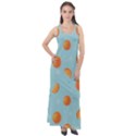 Oranges Pattern Sleeveless Velour Maxi Dress View1