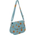 Oranges Pattern Saddle Handbag View1