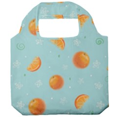 Oranges Pattern Foldable Grocery Recycle Bag by SychEva