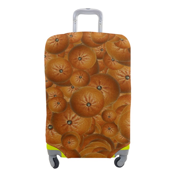 Fruity Fun Tangerine Print Pattern Luggage Cover (Small)