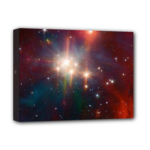 Astrology Astronomical Cluster Galaxy Nebula Deluxe Canvas 16  X 12  (stretched) 