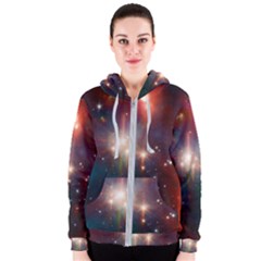 Astrology Astronomical Cluster Galaxy Nebula Women s Zipper Hoodie