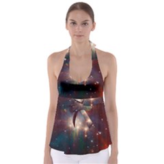 Astrology Astronomical Cluster Galaxy Nebula Babydoll Tankini Top by Jancukart