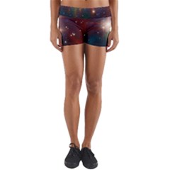 Astrology Astronomical Cluster Galaxy Nebula Yoga Shorts