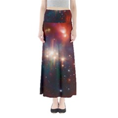 Astrology Astronomical Cluster Galaxy Nebula Full Length Maxi Skirt by Jancukart