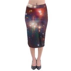 Astrology Astronomical Cluster Galaxy Nebula Midi Pencil Skirt