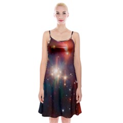 Astrology Astronomical Cluster Galaxy Nebula Spaghetti Strap Velvet Dress