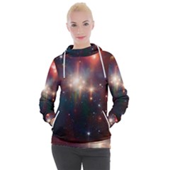 Astrology Astronomical Cluster Galaxy Nebula Women s Hooded Pullover