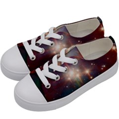 Astrology Astronomical Cluster Galaxy Nebula Kids  Low Top Canvas Sneakers