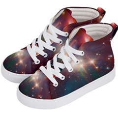 Astrology Astronomical Cluster Galaxy Nebula Kids  Hi-top Skate Sneakers by Jancukart