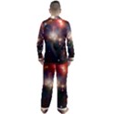 Astrology Astronomical Cluster Galaxy Nebula Men s Long Sleeve Satin Pajamas Set View2