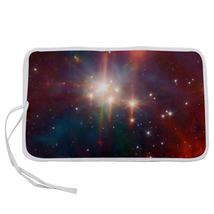 Astrology Astronomical Cluster Galaxy Nebula Pen Storage Case (L)