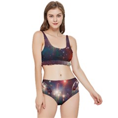 Astrology Astronomical Cluster Galaxy Nebula Frilly Bikini Set by Jancukart