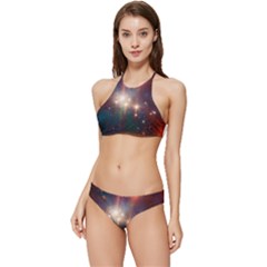 Astrology Astronomical Cluster Galaxy Nebula Banded Triangle Bikini Set by Jancukart