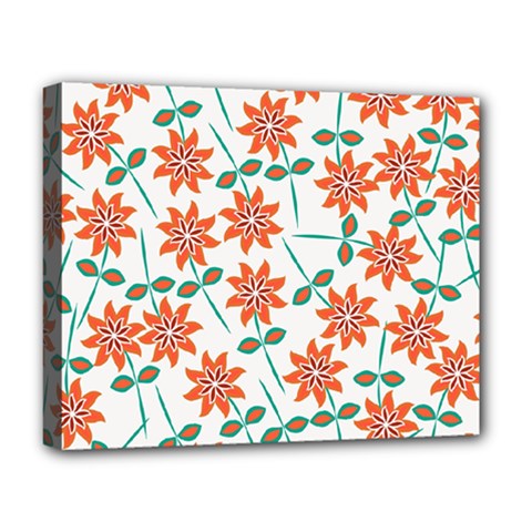 Bloom Blossom Botanical Deluxe Canvas 20  X 16  (stretched)