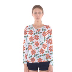 Bloom Blossom Botanical Women s Long Sleeve Tee