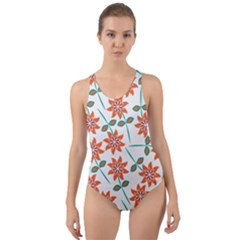 Bloom Blossom Botanical Cut-out Back One Piece Swimsuit