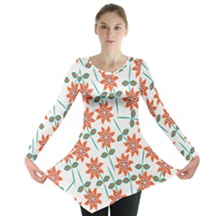 Bloom Blossom Botanical Long Sleeve Tunic 