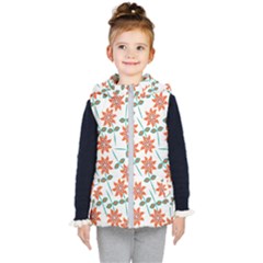 Bloom Blossom Botanical Kids  Hooded Puffer Vest