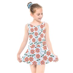 Bloom Blossom Botanical Kids  Skater Dress Swimsuit