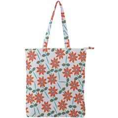 Bloom Blossom Botanical Double Zip Up Tote Bag