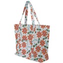 Bloom Blossom Botanical Zip Up Canvas Bag View1