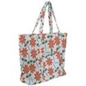 Bloom Blossom Botanical Zip Up Canvas Bag View2