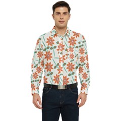 Bloom Blossom Botanical Men s Long Sleeve Pocket Shirt 