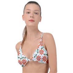 Bloom Blossom Botanical Knot Up Bikini Top by Jancukart