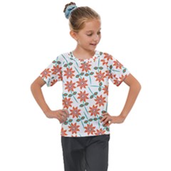 Bloom Blossom Botanical Kids  Mesh Piece Tee