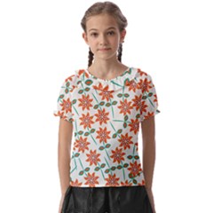 Bloom Blossom Botanical Kids  Frill Chiffon Blouse