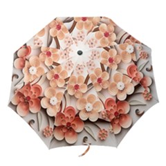 Sakura Flowers Flower Pink Blossom Spring Folding Umbrellas by Jancukart