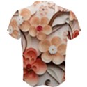 Sakura Flowers Flower Pink Blossom Spring Men s Cotton Tee View2