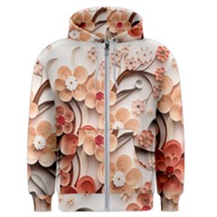 Sakura Flowers Flower Pink Blossom Spring Men s Zipper Hoodie