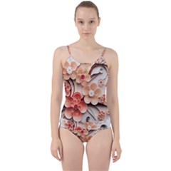 Sakura Flowers Flower Pink Blossom Spring Cut Out Top Tankini Set