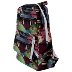 Japanese Garden Flowers Landscape Travelers  Backpack