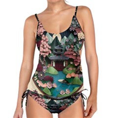 Japanese Garden Flowers Landscape Tankini Set by Jancukart