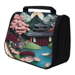 Japanese Garden Flowers Landscape Full Print Travel Pouch (Small)