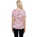 Flower Flowers Floral Flora Naturee Pink Pattern Bow Sleeve Button Up Top View4