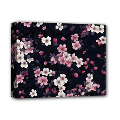 Sakura Flower Flowers Floral Flora Nature Deluxe Canvas 14  X 11  (stretched)