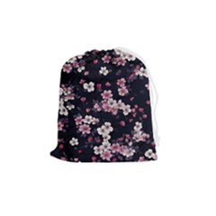 Sakura Flower Flowers Floral Flora Nature Drawstring Pouch (medium)