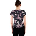 Sakura Flower Flowers Floral Flora Nature Crew Neck Crop Top View2