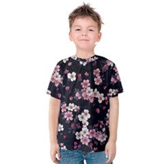 Sakura Flower Flowers Floral Flora Nature Kids  Cotton Tee