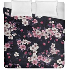 Sakura Flower Flowers Floral Flora Nature Duvet Cover Double Side (king Size)